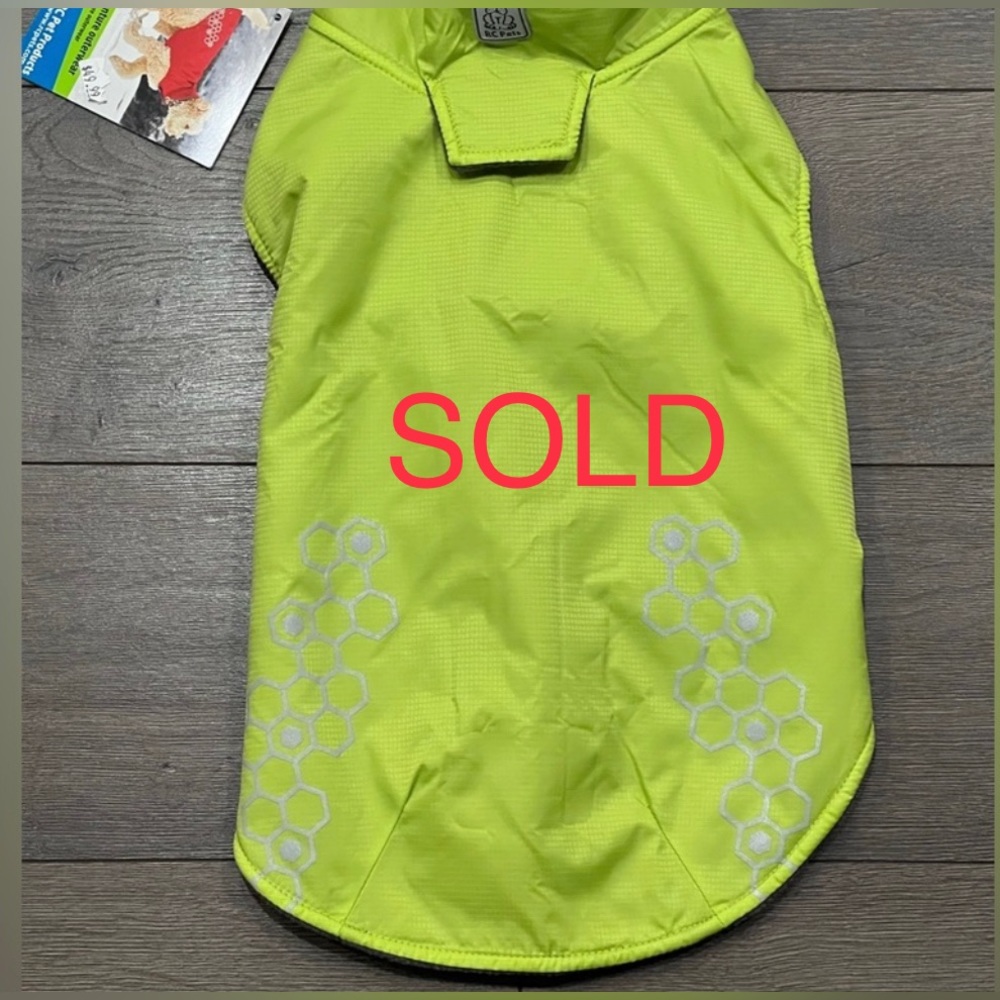 SOLD NWT - RC Pets - Venture Outwear dog raincoat